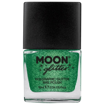 Moon Glitter Holographic Nail Polish Green 14ml van Moon Creations koop je bij Partywinkel