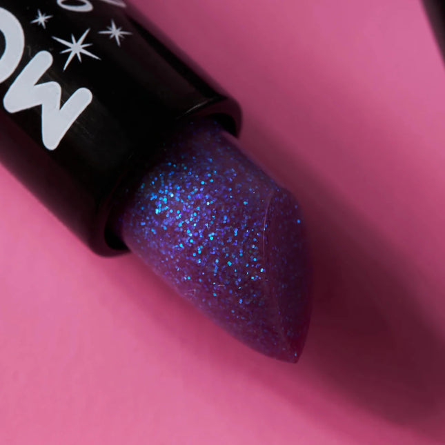 Moon Glitter Iridescent Glitter Lipstick Purple 4.2g van Moon Creations koop je bij Partywinkel