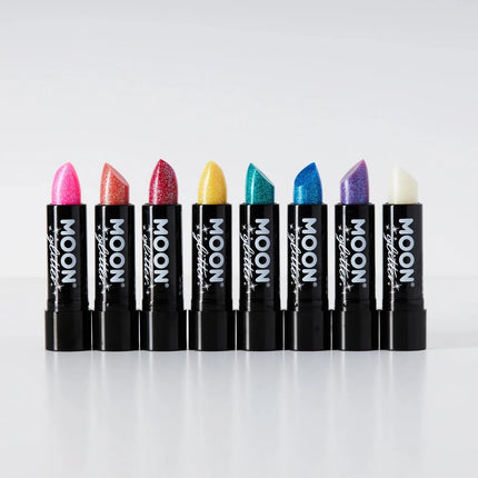 Moon Glitter Iridescent Glitter Lipstick Purple 4.2g van Moon Creations koop je bij Partywinkel