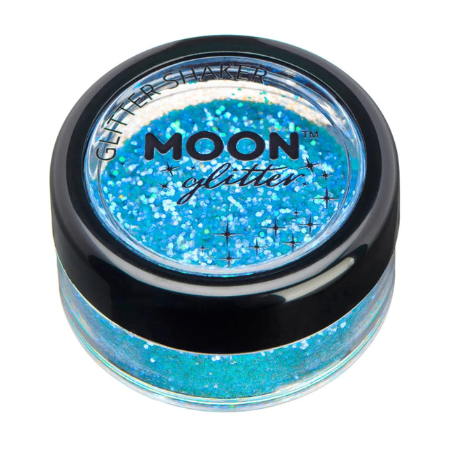 Moon Glitter Iridescent Glitter Shakers Blue 5g van Moon Creations koop je bij Partywinkel
