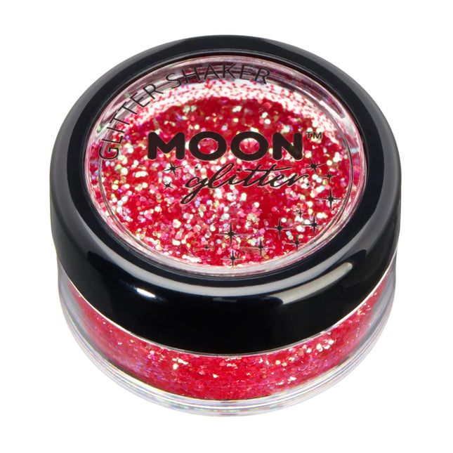Moon Glitter Iridescent Glitter Shakers Cherry 5g van Moon Creations koop je bij Partywinkel
