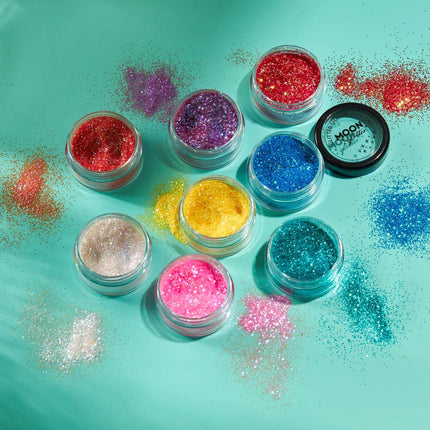 Moon Glitter Iridescent Glitter Shakers Purple 5g van Moon Creations koop je bij Partywinkel