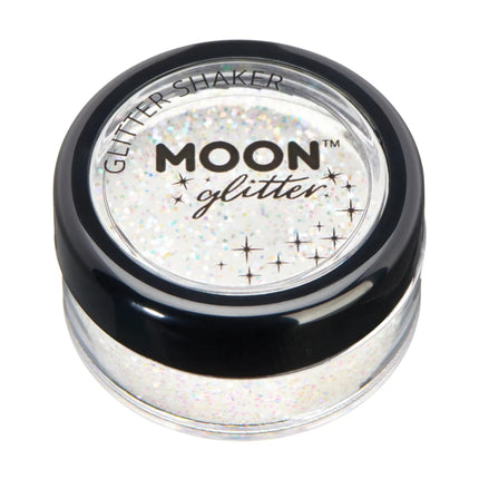 Moon Glitter Iridescent Glitter Shakers White 5g van Moon Creations koop je bij Partywinkel