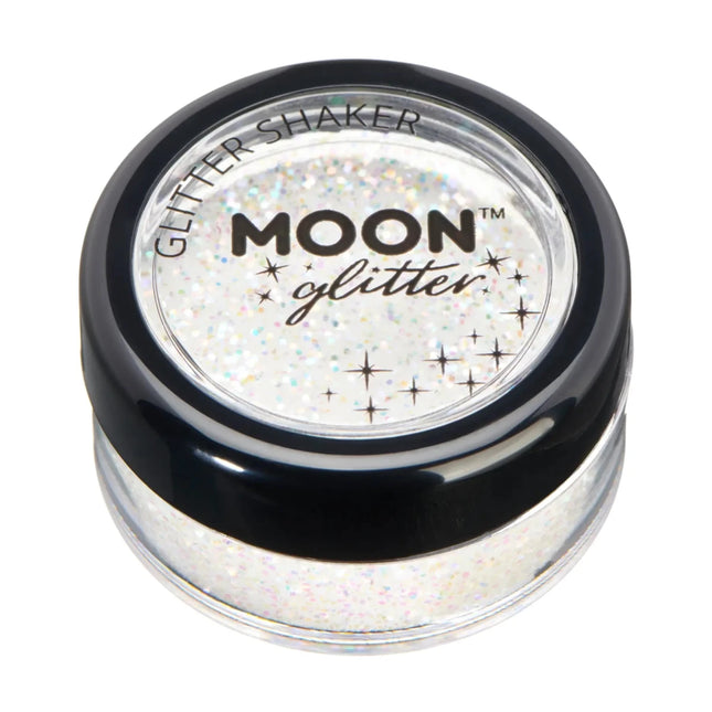 Moon Glitter Iridescent Glitter Shakers White 5g van Moon Creations koop je bij Partywinkel
