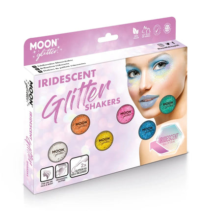 Moon Glitter Iridescent Glitter Shakers White 5g van Moon Creations koop je bij Partywinkel