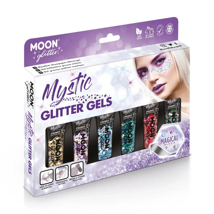 Moon Glitter Mystic Chunky Glitter Gel Fairytale 12ml van Moon Creations koop je bij Partywinkel