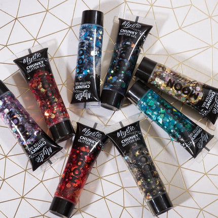 Moon Glitter Mystic Chunky Glitter Gel Frozen 12ml van Moon Creations koop je bij Partywinkel