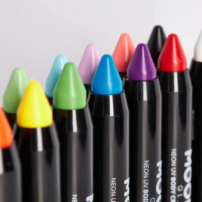 Moon Glow Intense Neon UV Body Crayons Intense Blue 3.2g van Moon Creations koop je bij Partywinkel