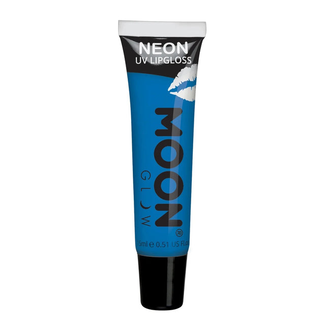 Moon Glow Neon UV Lipgloss Intense Blue Bubblegum 15ml van Moon Creations koop je bij Partywinkel