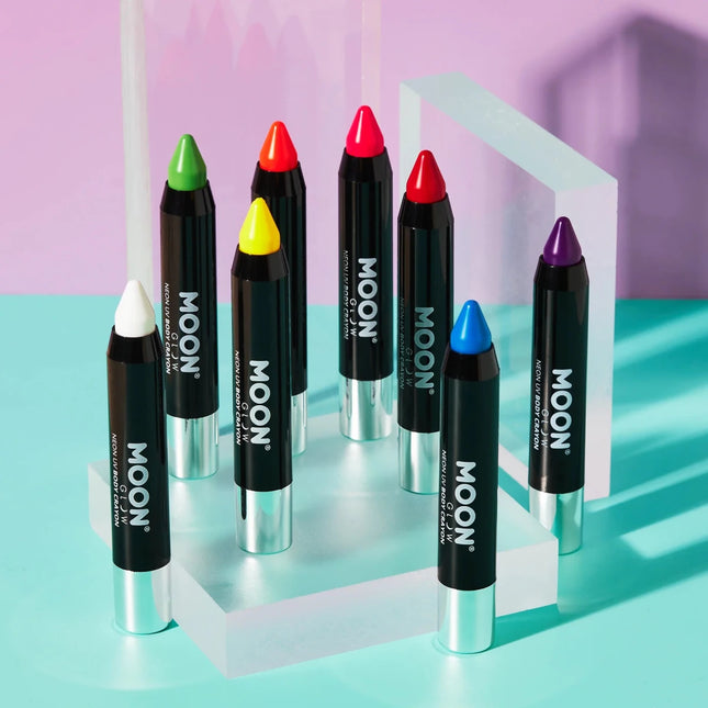 Moon Glow Pastel Neon UV Body Crayons Black 3.2g van Moon Creations koop je bij Partywinkel