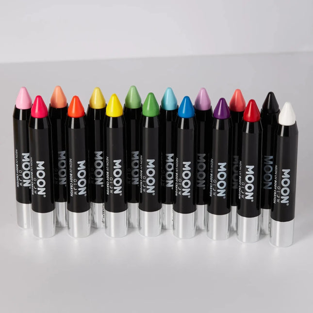 Moon Glow Pastel Neon UV Body Crayons Pastel Lilac 3.2g van Moon Creations koop je bij Partywinkel