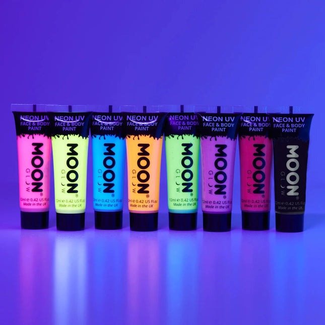 Moon Glow Pastel Neon UV Face Paint Pastel Lilac 12ml van Moon Creations koop je bij Partywinkel