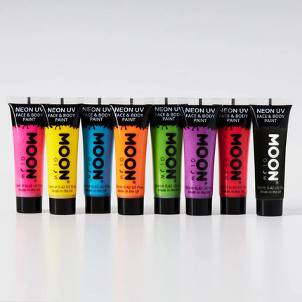 Moon Glow Pastel Neon UV Face Paint Pastel Orange 12ml van Moon Creations koop je bij Partywinkel