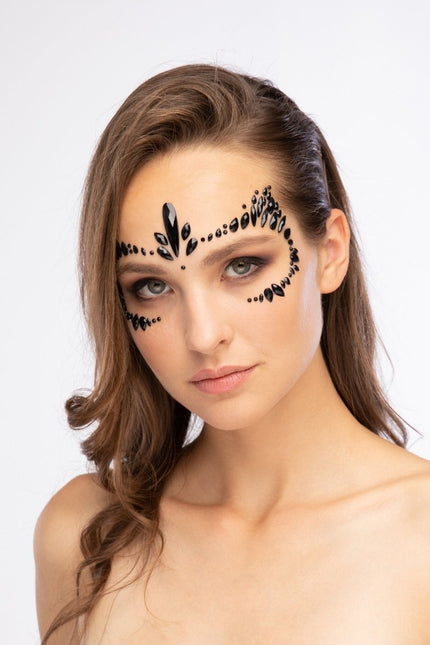 Moon Terror Halloween Face Jewels Feisty Feline van Moon Creations koop je bij Partywinkel