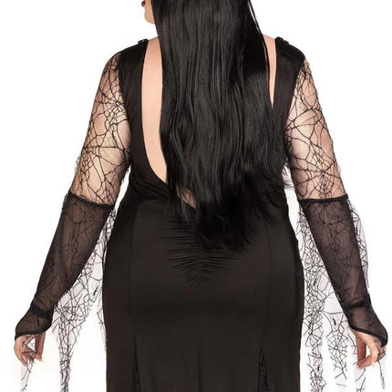 Morticia Jurk Dames Plus Size Leg Avenue van Leg Avenue koop je bij Partywinkel