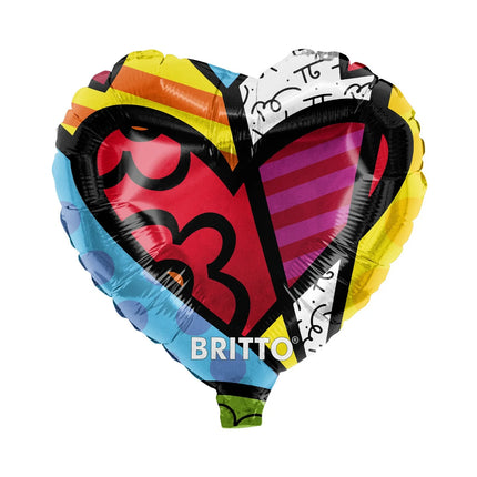 Gekleurde Helium Ballon Britto Hart Leeg