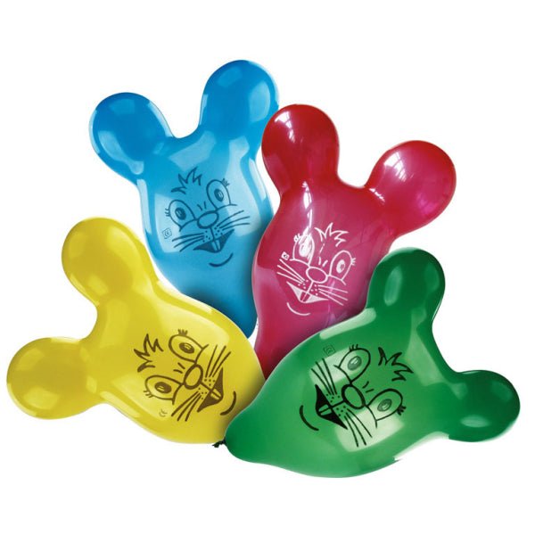 Muis Ballonnen Gekleurd 60,9cm 4st van Riethmueller koop je bij Partywinkel