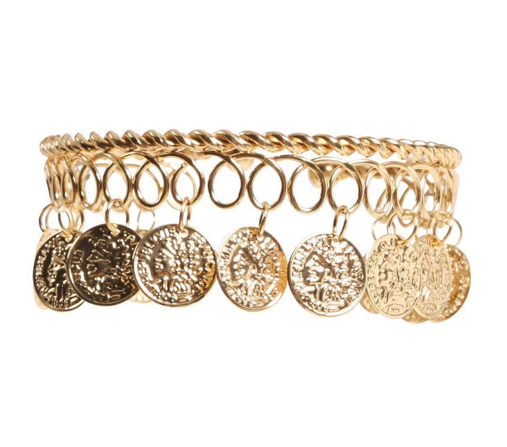 Munt Armband aal 7,5cm van Fiestas Guirca koop je bij Partywinkel