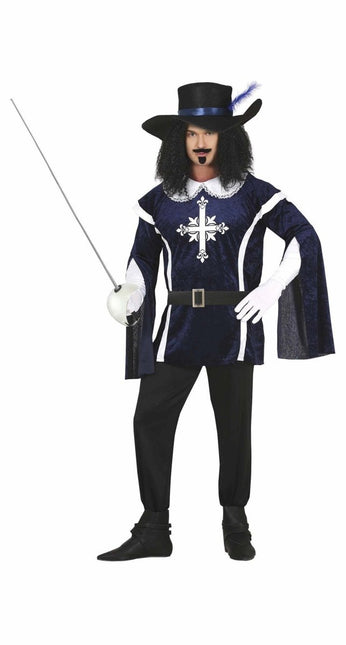 Musketier Kostuum Heren Blauw van Fiestas Guirca koop je bij Partywinkel