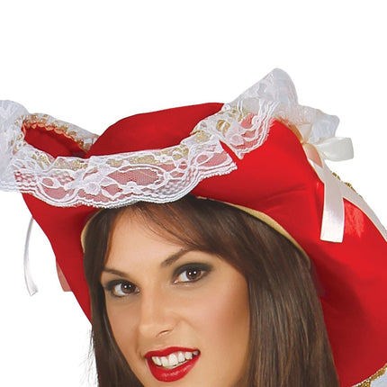 Musketier Kostuum Rood Wit van Fiestas Guirca koop je bij Partywinkel