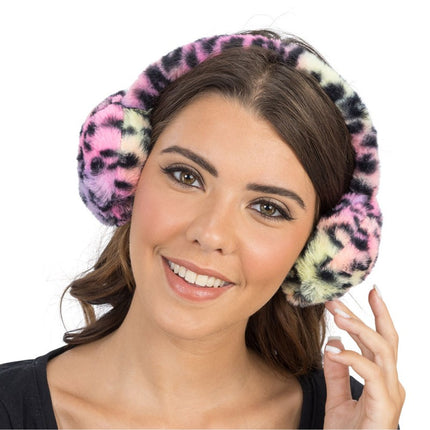 Luipaard Oorwarmers gekleurd