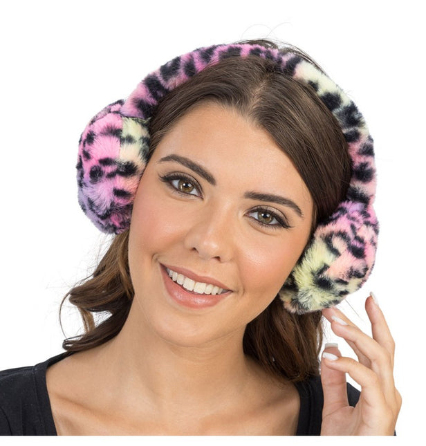 Luipaard Oorwarmers gekleurd