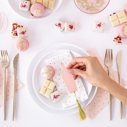 Naamkaartjes Flesje 16cm 6st van Partydeco koop je bij Partywinkel