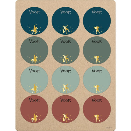 Naamstickers Cadeau Welkom Sint En Piet 12st van Folat koop je bij Partywinkel