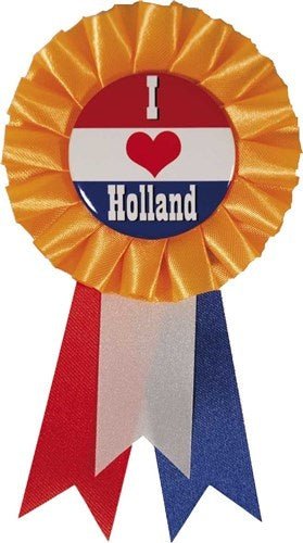 Nederland Rozet I Love Holland van Haza Witbaard koop je bij Partywinkel