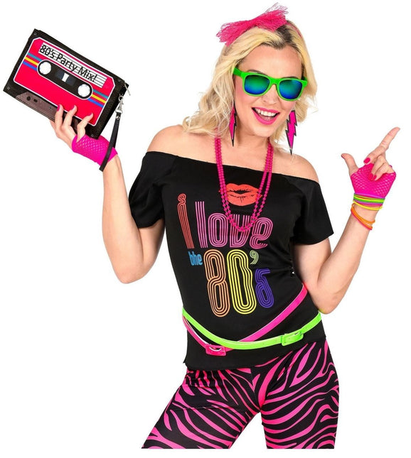 Neon 80S Accessoireset Roze 5 delig van Widmann koop je bij Partywinkel