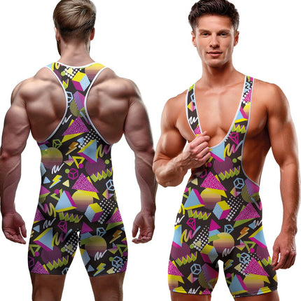 Neon 80S Jumpsuit Heren van Fiestas Guirca koop je bij Partywinkel