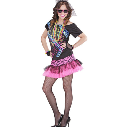 Neon 80S Jurk Dames van Widmann koop je bij Partywinkel