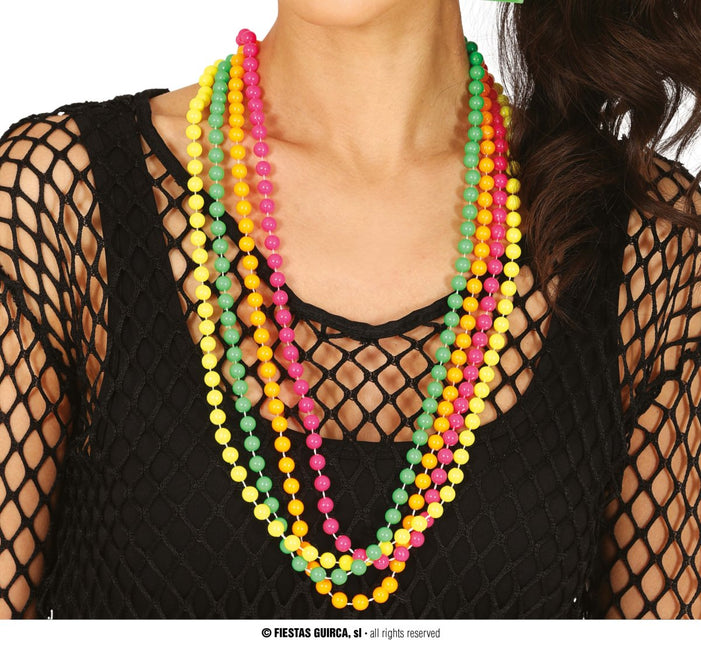 Neon 80S Kettingen 4st van Fiestas Guirca koop je bij Partywinkel