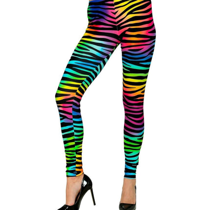 Neon 80S Legging Dames van Widmann koop je bij Partywinkel