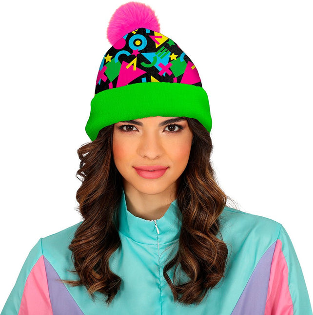 Neon 80S Muts Groen Roze van Fiestas Guirca koop je bij Partywinkel