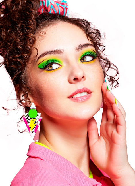 Neon 80S Oorbellen van Fiestas Guirca koop je bij Partywinkel