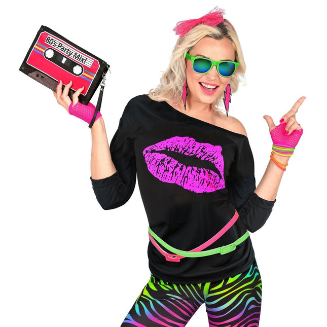 Neon 80S Shirt Dames van Widmann koop je bij Partywinkel