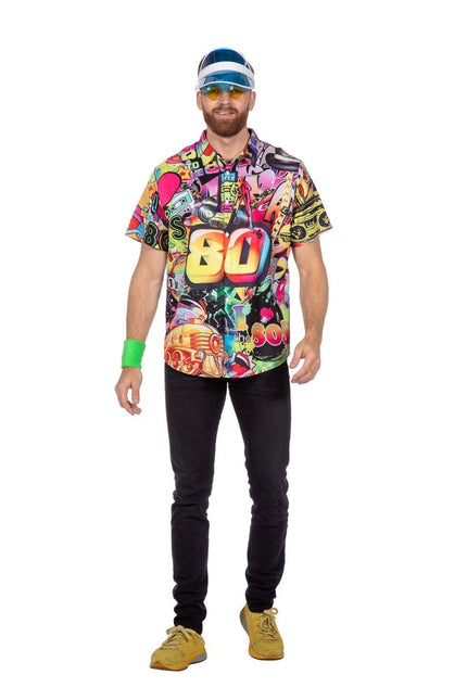 Neon 80S Shirt Heren van Wilbers & Wilbers koop je bij Partywinkel