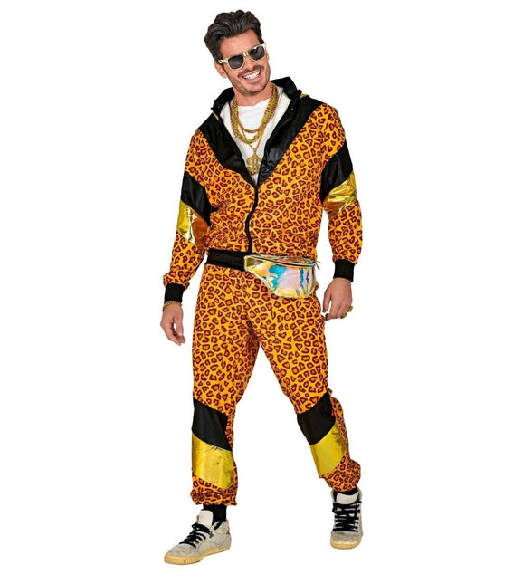 Neon 80S Trainingspak Fout Luipaard Print van Widmann koop je bij Partywinkel