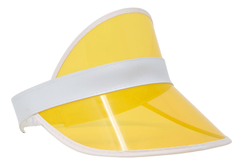 Neon 80S Zonneklep Geel 25cm van Fiestas Guirca koop je bij Partywinkel