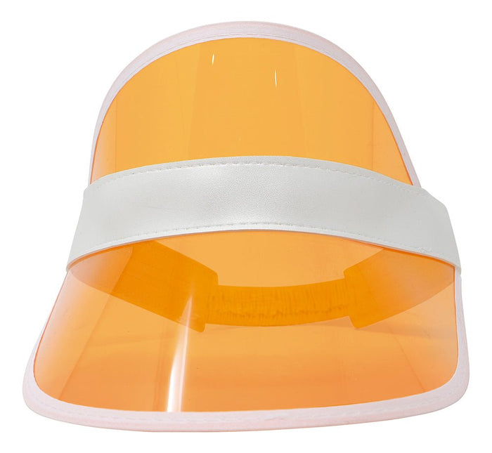 Neon 80S Zonneklep Oranje 25cm van Fiestas Guirca koop je bij Partywinkel