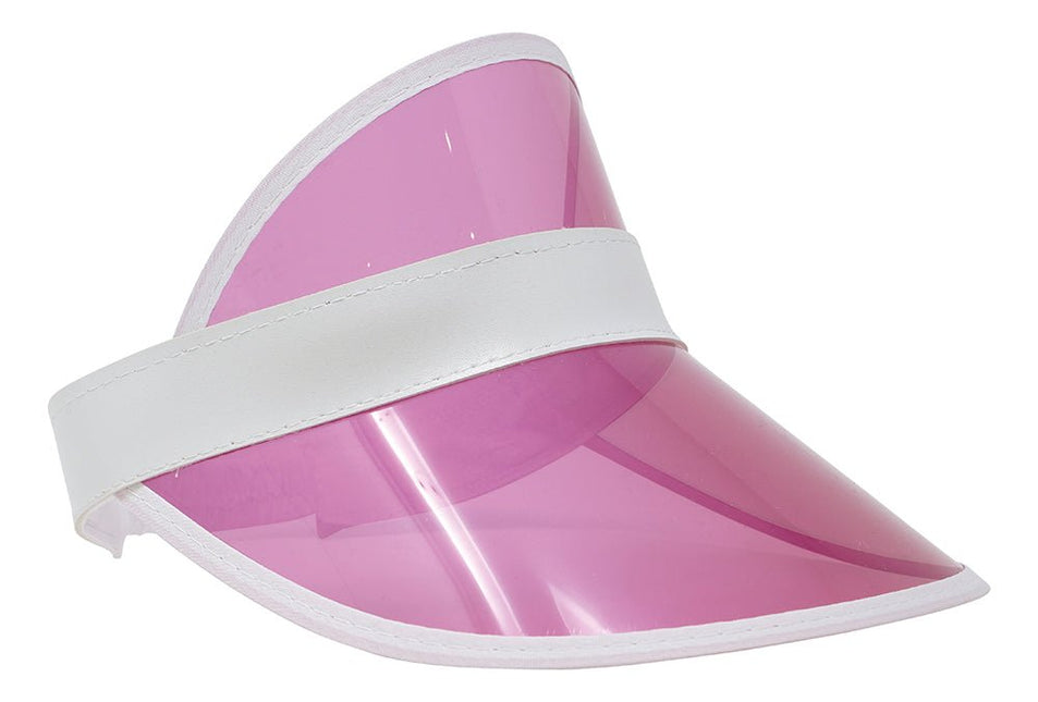 Neon 80S Zonneklep Roze 25cm van Fiestas Guirca koop je bij Partywinkel