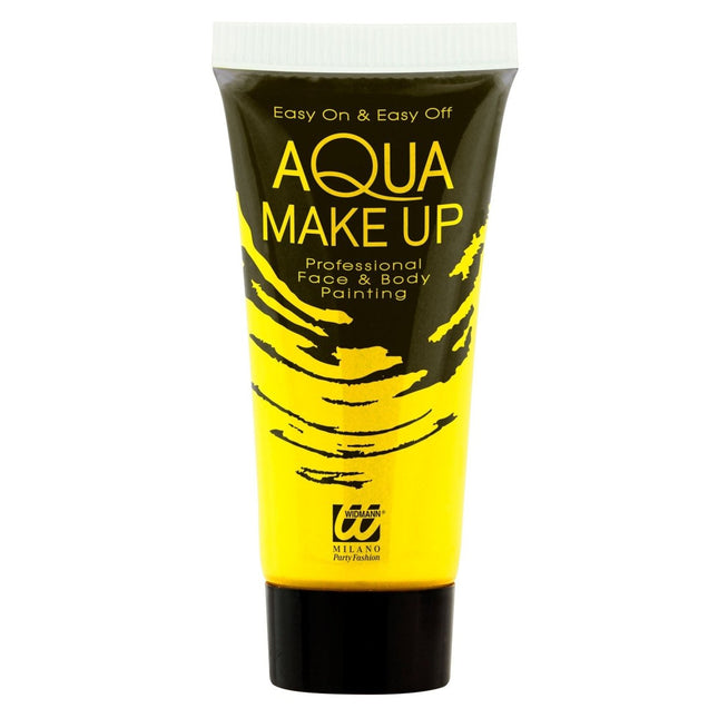 Neon Gele Schmink Glow In The Dark 30ml van Widmann koop je bij Partywinkel