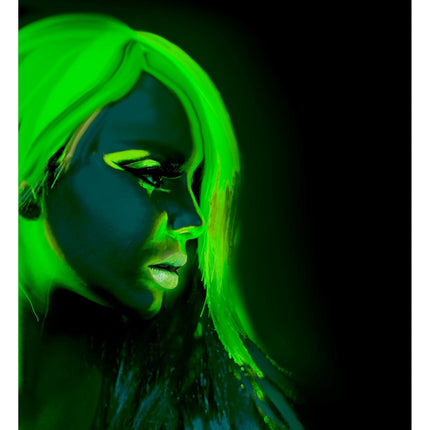 Neon Groene Schmink Glow In The Dark 30ml van Widmann koop je bij Partywinkel