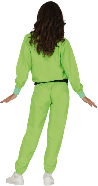 Neon Groene Trainingspak Fout Dames 2 delig van Fiestas Guirca koop je bij Partywinkel