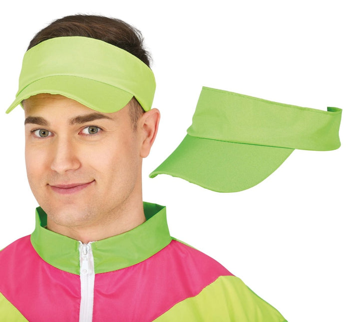 Neon Groene Zonneklep van Fiestas Guirca koop je bij Partywinkel