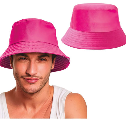 Neon Roze Bucket Hat van Fiestas Guirca koop je bij Partywinkel