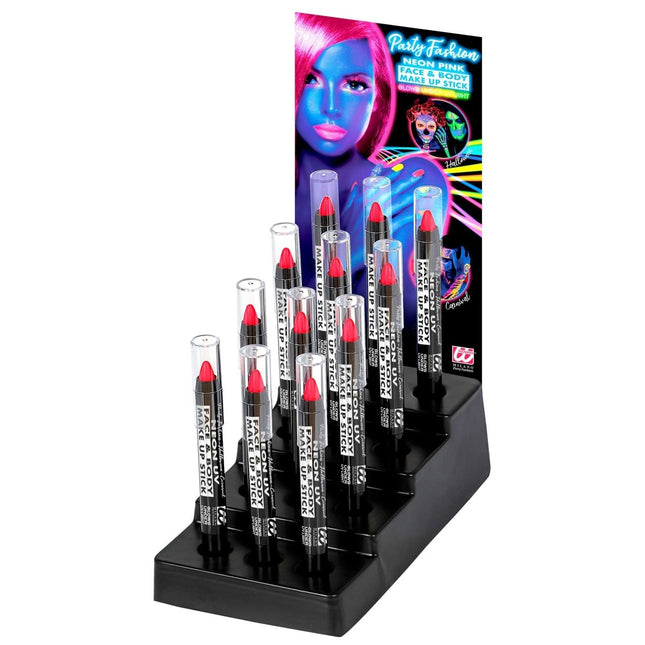 Neon Roze Schmink Potlood Glow In The Dark 3,5ml van Widmann koop je bij Partywinkel