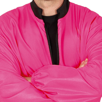 Neon Roze Trainingspak Fout Heren 2 delig van Fiestas Guirca koop je bij Partywinkel
