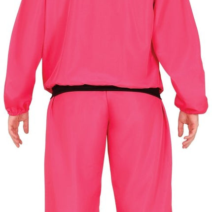 Neon Roze Trainingspak Fout Heren 2 delig van Fiestas Guirca koop je bij Partywinkel